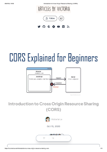 CORS Explained