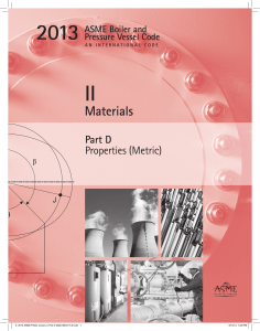 ASME II 2013 -Materiales Part D - Properties (Metric)