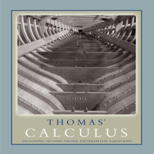 Maurice D. Weir, Joel Hass, Frank R. Giordano - Thomas Calculus with Differential Equations-Addison Wesley (2010)