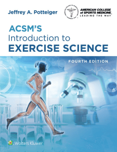 ACSM’s Introduction to Exercise Science 4th