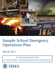 sample school emergency plan
