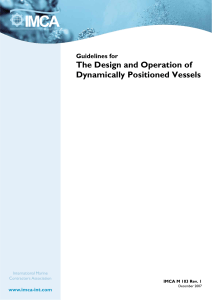 Guidelines for the Design and Operation of Dynamically Positioned Vessels IMCA-M-103