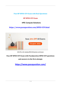 Download HPE0-S59 Exam PDF Questions Answers