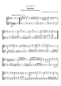 Saint-Saens C. - Carnival of the Animals. 12. Fossils - arr. for 2 flutes