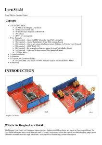 Lora Shield - Wiki for Dragino Project