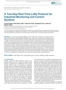 2020-A Two-Hop Real-Time LoRa Protocol for Industrial M