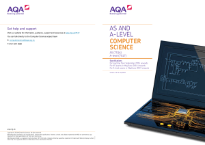 AQA AS & A-Level Computer Science Specification