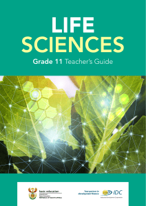 Grade 11 Life Sciences Teachers Guide