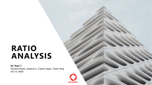 Ratio analysis presentation