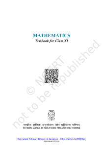 NCERT Class 11 Maths Book