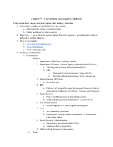 Fraud Chapter 9 Study Guide