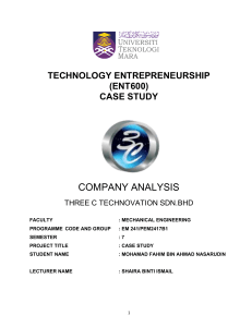 ENT600 CASE STUDY MOHAMAD FAHIM BIN AHMAD NASARUDIN