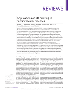 Applications of 3D printing in cardiovascular diseases