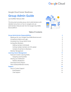 google cloud career readiness groupadmin guide