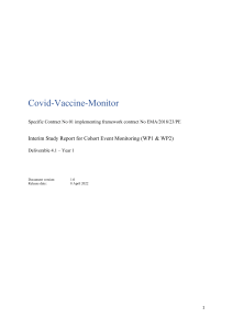 Covid-Vaccine-Monitoring-Study- Interim report on cohort event monitoring