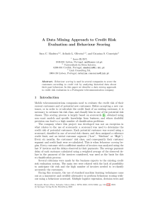 A Data Mining Approach to Credit Risk Ev