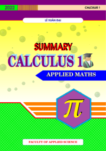 Calculus 1 sach 2023