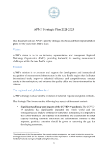 APMP Strategic Plan 2021-2023
