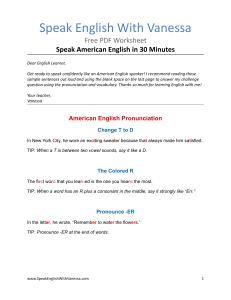 53 American English Accent Speak English With Vanessa