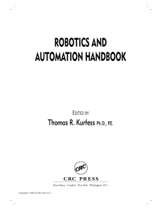 CRC Press Robotics and Automation Handbook