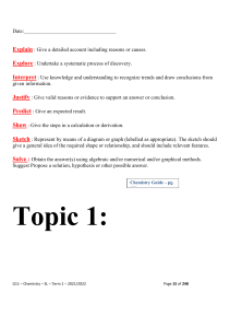 1.1 Chemistry Booklet