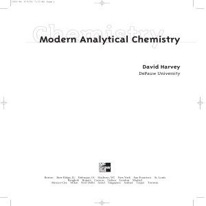 David T Harvey - Modern analytical chemistry-McGraw-Hill Science Engineering Math (1999)