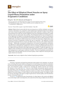 The Effect of Elliptical Diesel Nozzles on Spray L