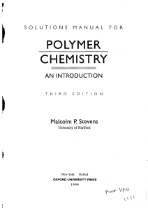 [솔루션] 고분자화학 입문 3판 +Stevens(p (1)