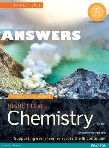 IB Chemistry HL Answers Pearson