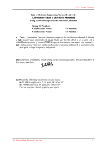 EE214 lab1 Oscilloscope - Answer Sheet 副本