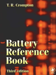 Battery Reference Book (Thomas P J Crompton MBBS BSc MRCS)
