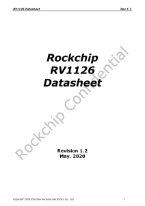 Rockchip RV1126 Datasheet V1.2 20200522