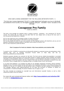 Cocogoose Pro Family (CC BY-NC)License