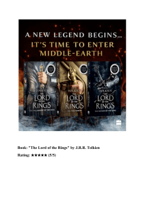 BOOK REVIEW OF TLOTR