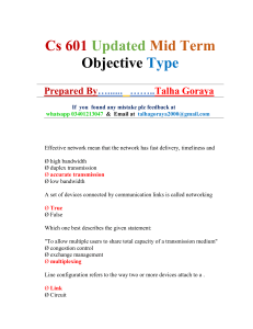 Cs 601 Updated Mid Term MCQs Solved Past Paper
