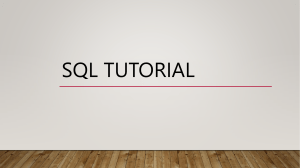 SQL-Tutorial