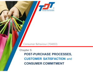 Chapter 5 Post Purchase Processes