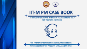 IITM ProdMan CaseBook 2022