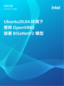 Ubuntu20.04环境下使用OpenVINO部署BiSeNetV2模型