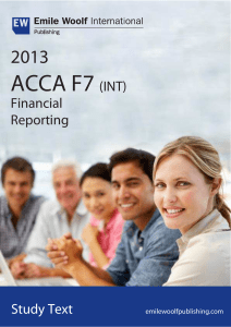 ACCA F7 INT Financial Reporting Publishi
