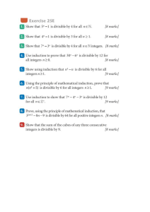 Proof by induction-Divisibility