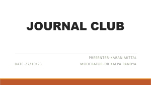 4)JOURNAL CLUB IN MAKING
