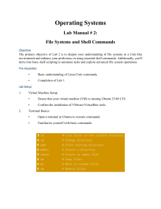OS Lab Manual # 2
