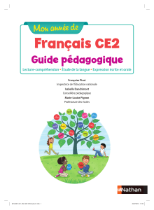  Mon année de français - CE2 - Guide pédago