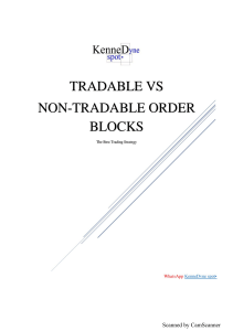 TRADABLE Vs NON TRADABLE ORDER BLOCK