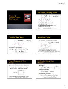 Ch10,11,12 Sinusoidal Steady-State Analysis-