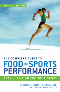 l Burke  Complete Guide to Food for Sports Performance