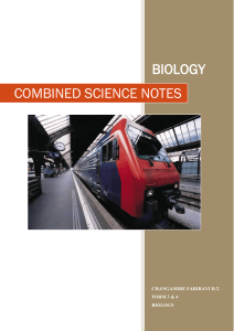 Comb scie notes-bio section
