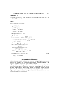 EQUIPMENT DESIGN LECTURE 25 mass transfer equipment 3