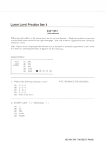 Official SSAT Lower Level Practice Test 1 v1
